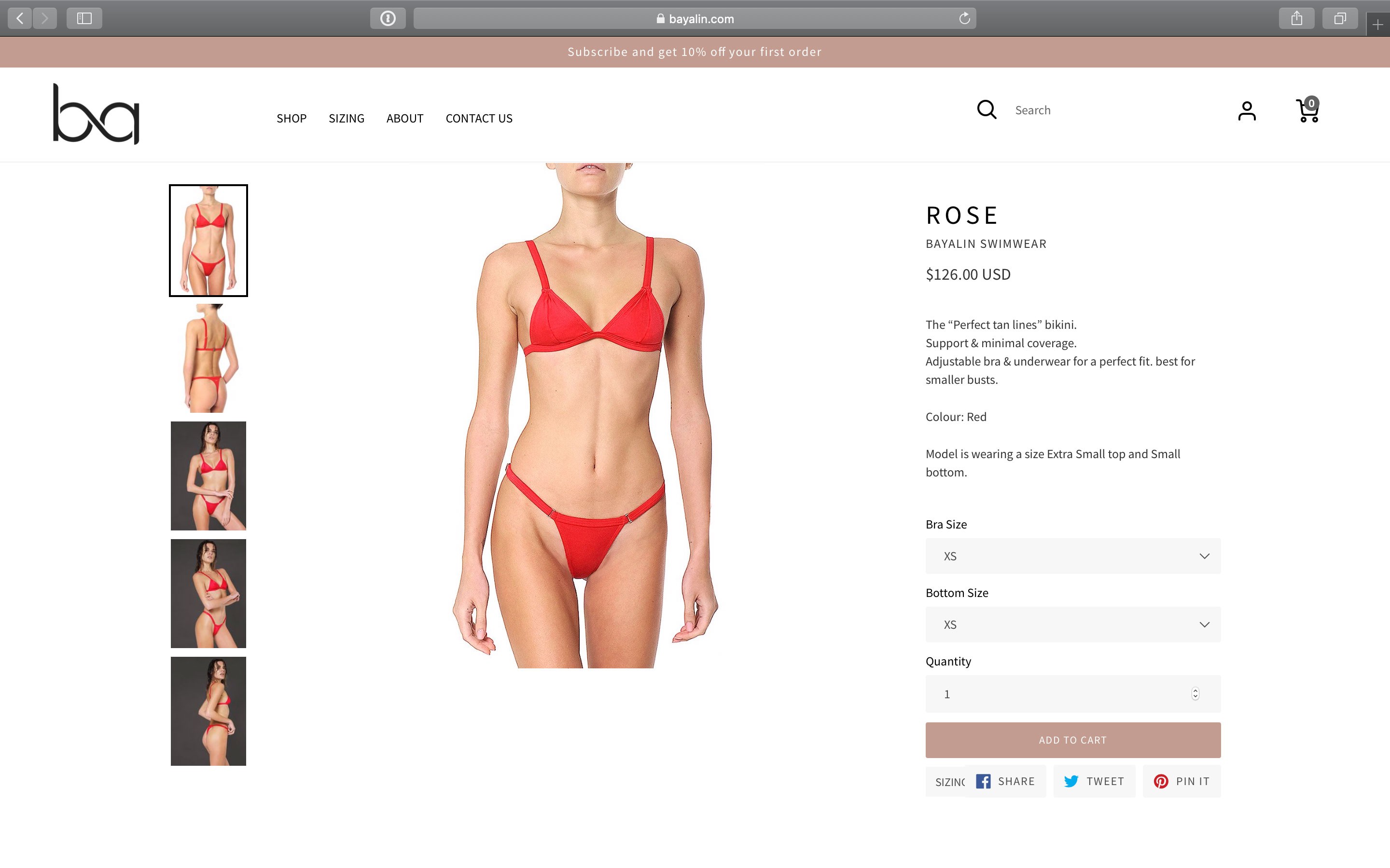 Bayalin product page
