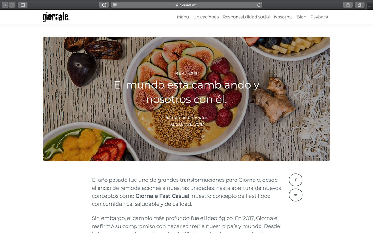 Giornale Blog Post